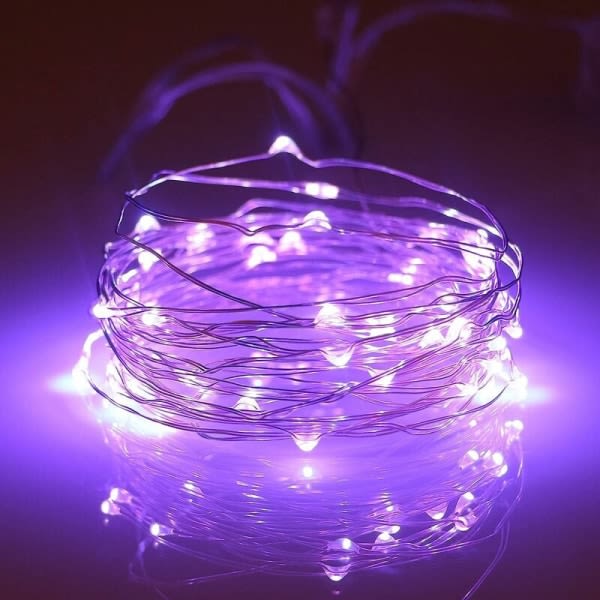 Batteridrevne lyslenker 16,4 fot/5 m 50 LED blinkende julelys