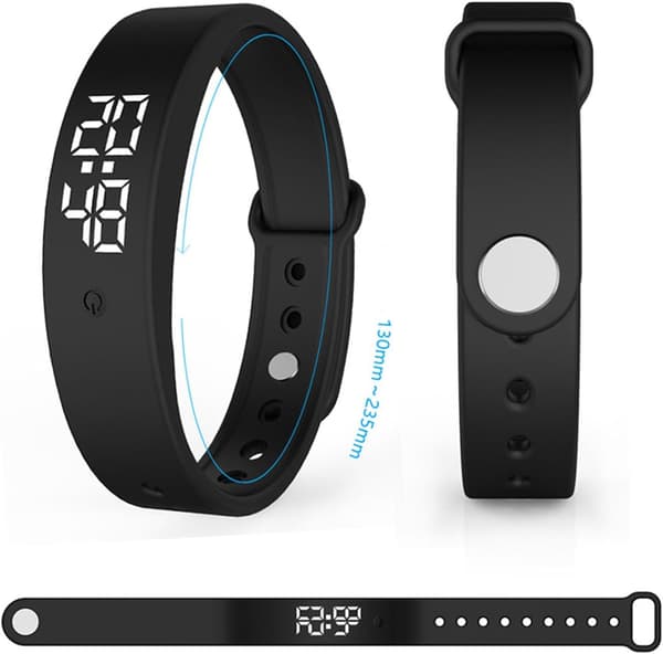 Fitness Tracker ilman älypuhelinta, ei Bluetoothia, ei sovellusta, USB-lataus, askelmittari, urheilukello unenseurannalla ja värisevällä herätyskellolla-FA-