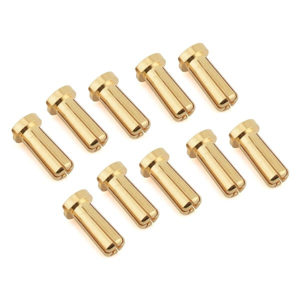 Maxström 5 mm lavprofil Gold Bullet-kontakter (10)