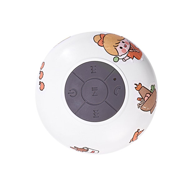 Vanntett Bluetooth-høyttaler for bad (hvit)