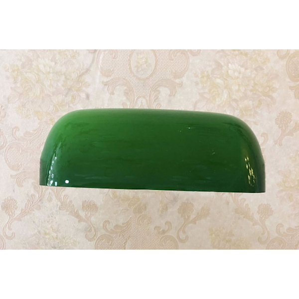 Pankkiirilampun varjostin, monivärinen lasinen varjostin pankkiirilampulle/pöytälampulle, 22,5 cm, vihreä