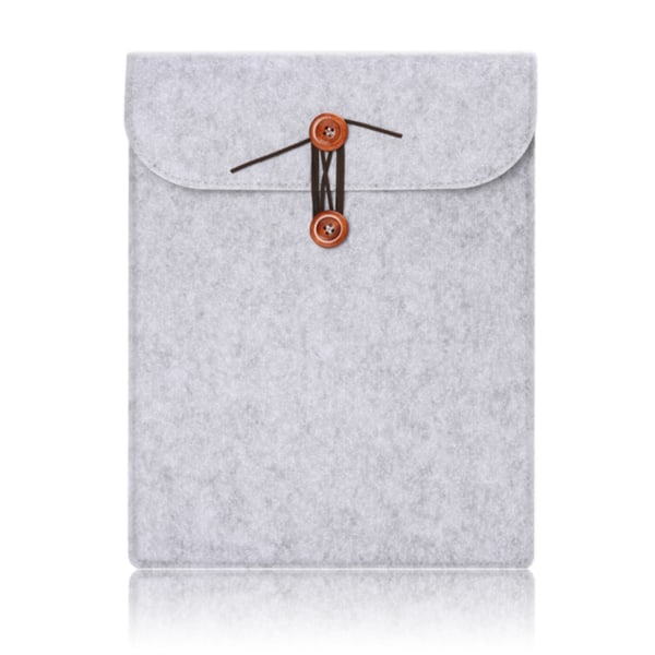 Macbook Pro 15 Tommer Laptop Sleeve Uldfilt Lysegrå LightGrey 15 inch