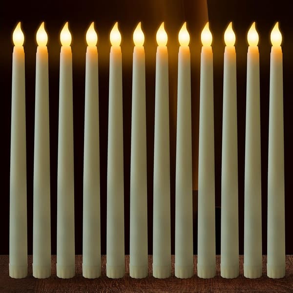 Flammefri LED-stearinlys 12-pak til fødselsdag jul Halloween-FA-