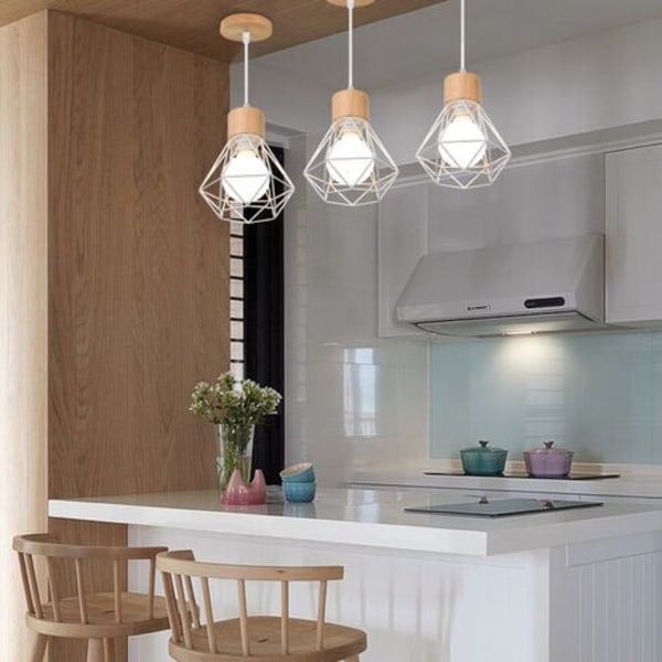 Sett med 2 moderne industrielle krystallmetall taklamper Ø 20cm
