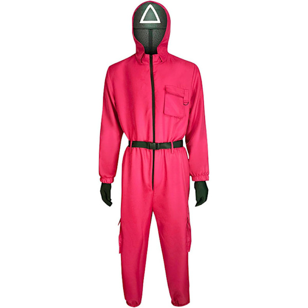 Squid Game 2 Vuxen Triangelvakt Jumpsuit Triangular-FA- Triangular XL