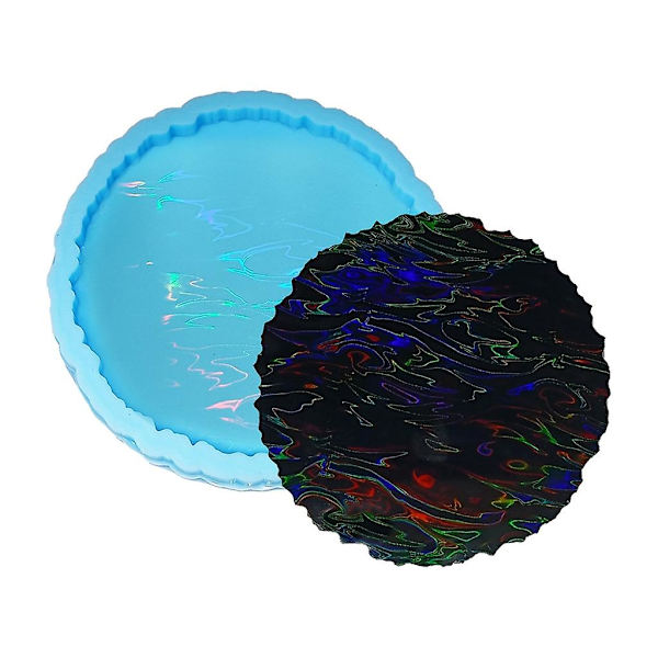 Te-bricka Kaffe Underlägg Form Silikon Epoxiharts Placemat Kust 4