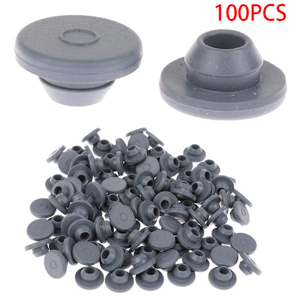 100 stk. selvforseglende gummikorker til injektionsport til 13 mm glas 100PCS
