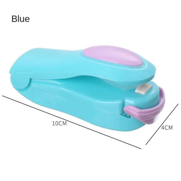 Minilamineringsmaskin Manuell forseglingstång Lodding Bærbar termisk Vakuumforsegling Plastpose Matsparer Blue 02