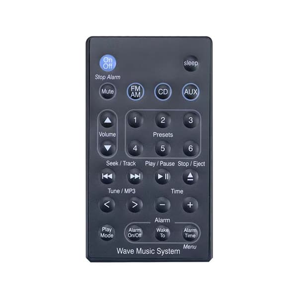 Ersättningsfjärrkontroll till Bose Wave Music System, ljudsystem