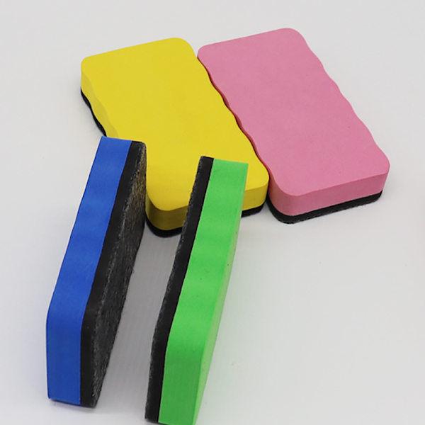6 magnetiska whiteboard-suddgummin med torr radering tjock filtdyna