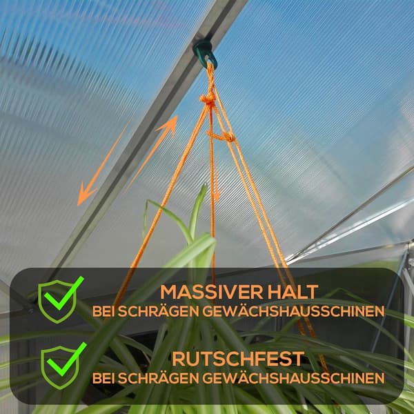 50x drivhusklips - Plantestøtte for drivhushengere, Perfec - Perfet-FA7-