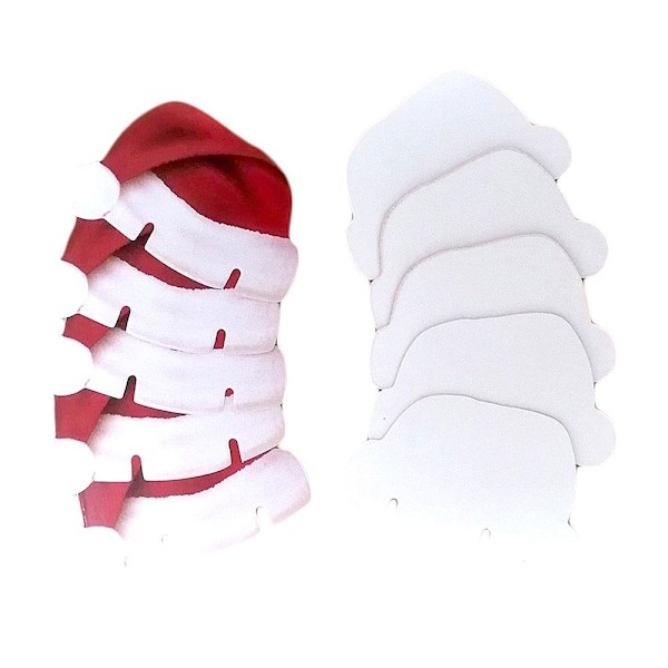 Bordsdekoration / Glasdekoration Jul - Tomteluva 10-pack Röd-FA3- Red Röd