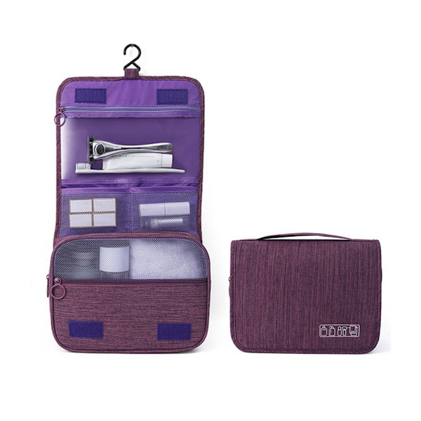 Reise-toalettmappe Kosmetisk arrangør LILA Purple