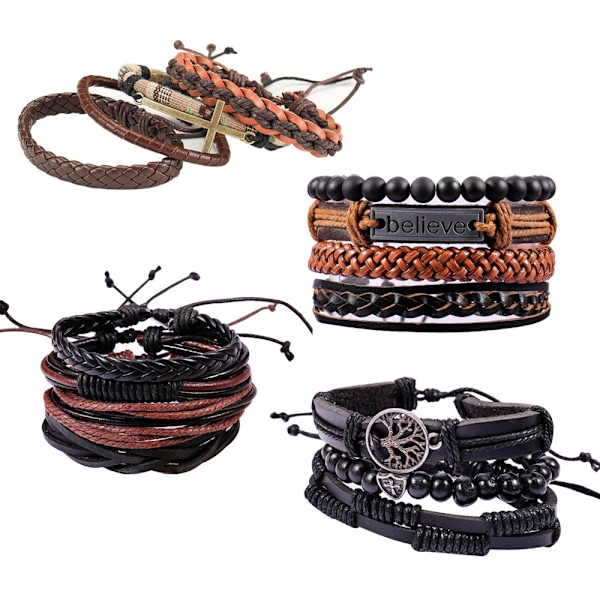 Armbåndssæt - 4 dele Sort Original Black