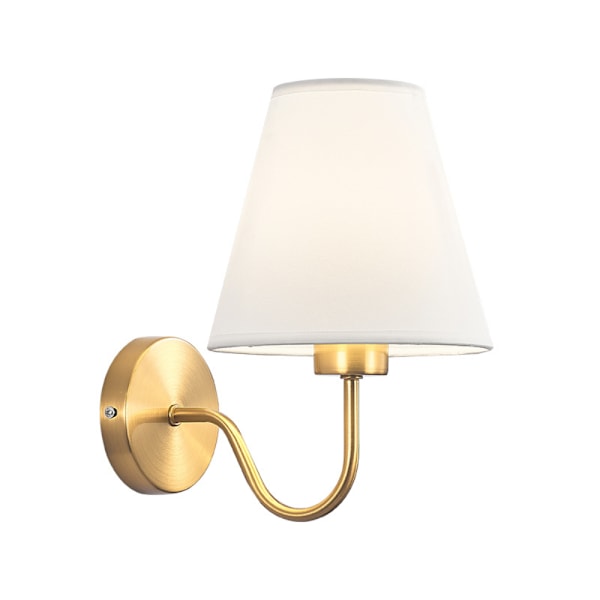 Vägglampa för inomhusbruk, tyg, kreativ enkelhet Modern White