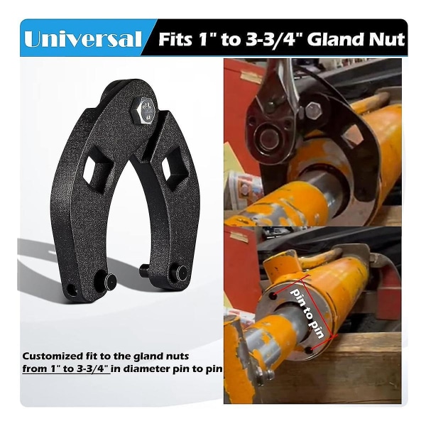 7463 Justerbar Mutternyckel Biltilbehør Hydraulisk Cylinder Reparationsværktøj