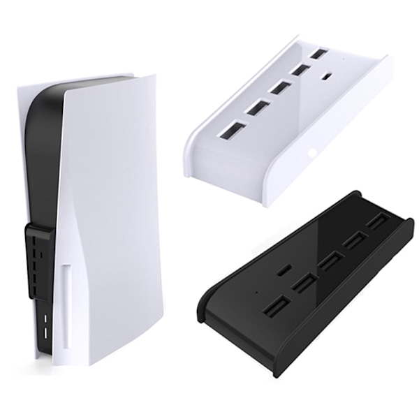 PS5 USB HUB-konverterare USB höghastighetsöverföringsförlängning Black