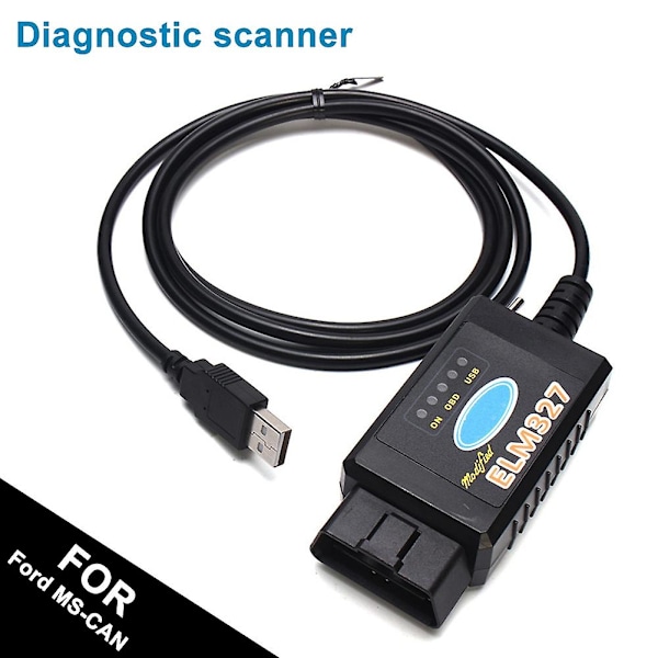 Elm327 Usb Obd2 Modifierad Diagnostisk Skannerverktyg För Ford Ms-can Hs-can Mazda