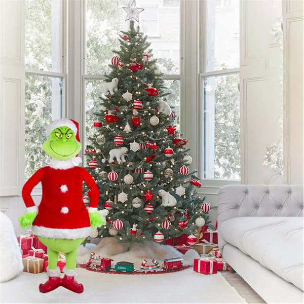 Grinch Plyschdocka 24\" Juldekoration & Festlig Present-FA-