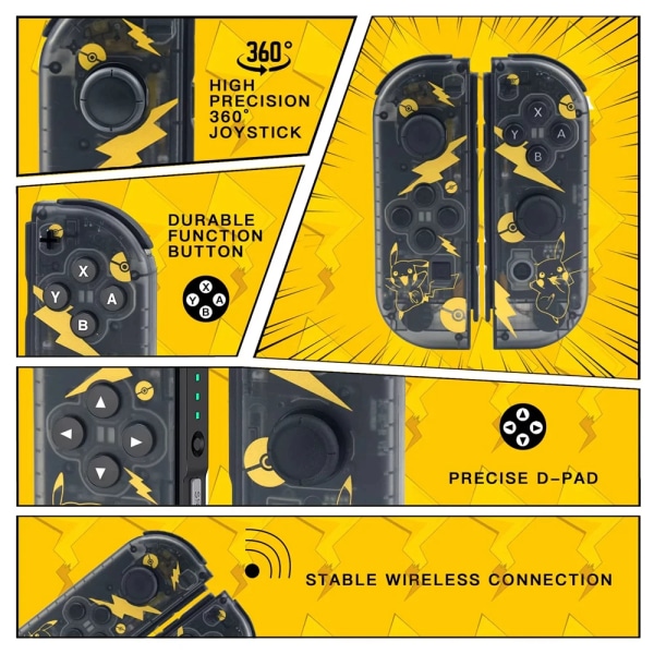 Trådløs håndkontroll Joy-Con (L/R) par for Nintendo Switch / OLED / Lite Pikachu