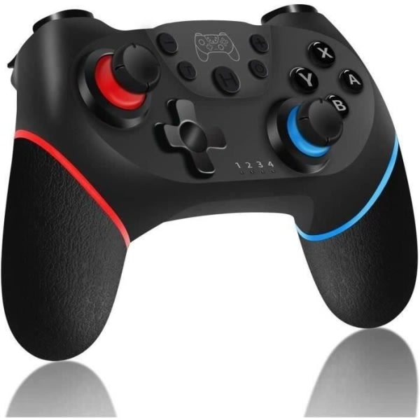 Trådløs kontroller for Nintendo Switch, Bluetooth Joystick Switch Pro, Switch-kontroller med oppladbart batteri - Turbo - 6-akser