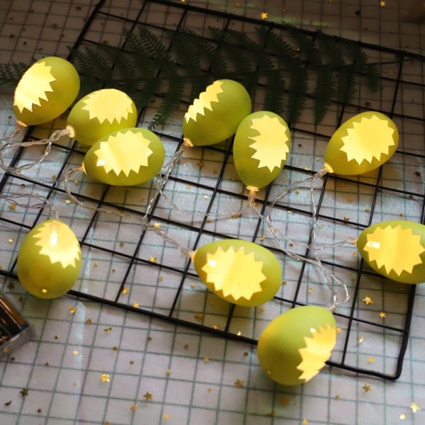 Påske Egg Shell Batteri Lysstreng Led Lysstreng