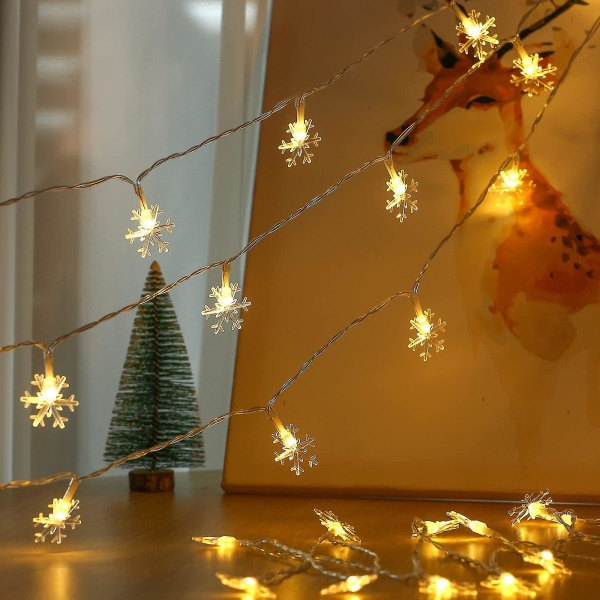 19,6 jalan 40 LED-lumikidevalosarja paristokäyttöinen sisäli