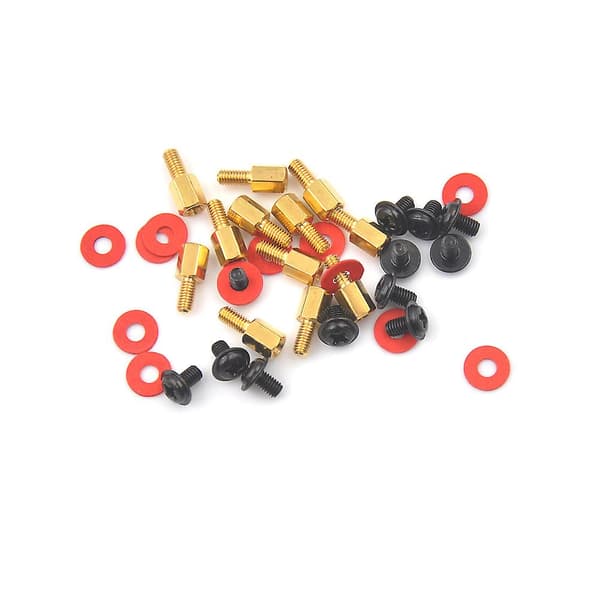 12 st datorskruvar moderkort distanser/skruvar/brickor kit Shytmv -FA- One Size