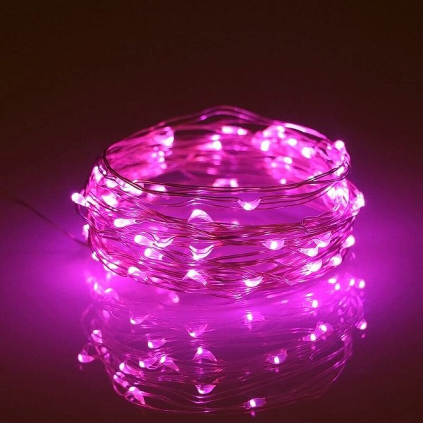 Paristokäyttöiset jouluvalot 16,4 jalkaa/5 m 50 LED-vilkkuva joulu