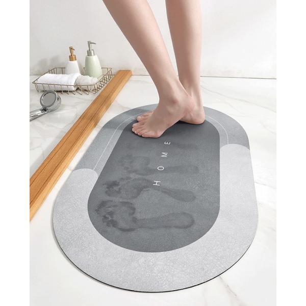 Halkskyddad badrumsmatta, Snabbtorkande badrumsmatta Diatom Mud Shower