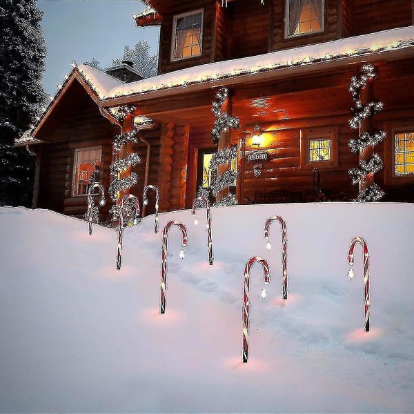 Utendørs julebelysning 8 julegodterilys Sol Chris
