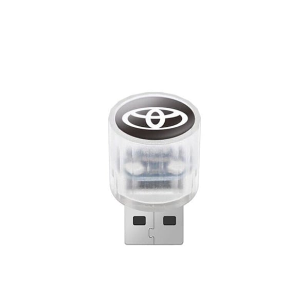 Bil USB LED-lampe med logo - Enkel installasjon - Bildørrlampe - Ideell for bilinnredning audi