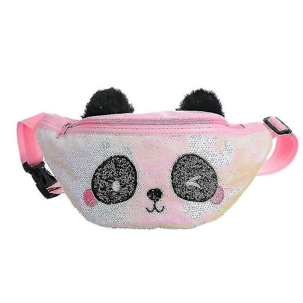 Barn Sød Panda Fanny Pack Paljetter Midjeväska Bæltesväska