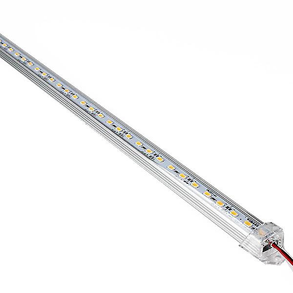 2 stk DC 12V 50cm Aluminium Stiv LED-list Bar Lys (hvit)