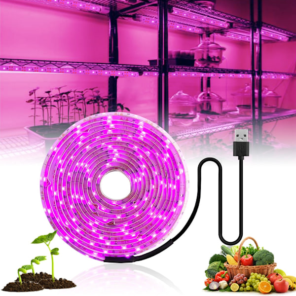 5V Kasvien LED-nauhavalot
