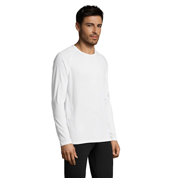 SOLS Herr Sporty Långärmad Funktionströja M Vit White M