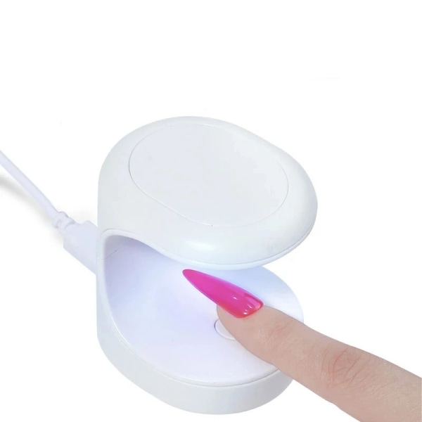 16W UV LED-lampe Nail Art Tørkelampe Mini Bærbar White