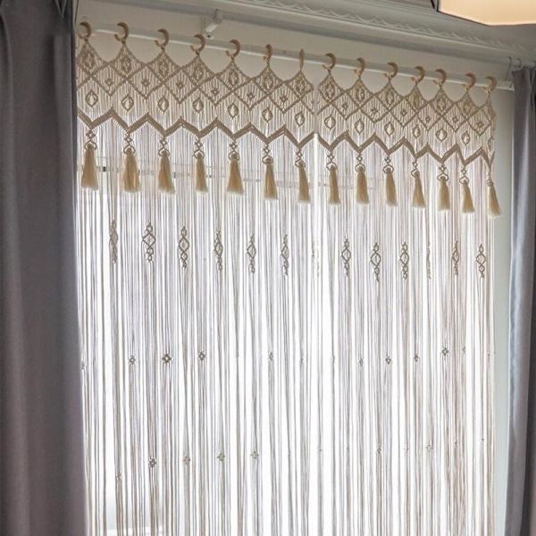 Hjemindretning Væghængende Kunst Macrame Gardin Døråbning Bryllup