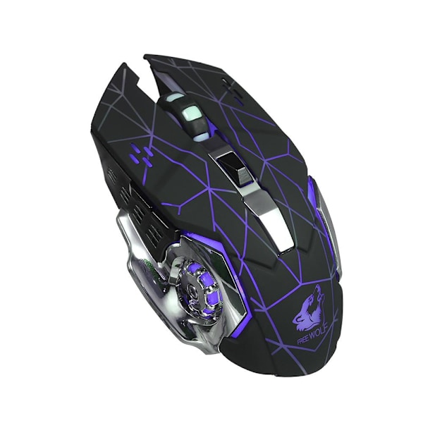 Trådlös Gamingmus, X8 - Färgväxlande Belysning black 164