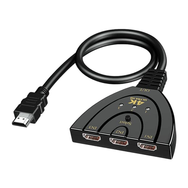 4K HDMI-svitsj med 3 porter, Plug and Play for Xbox PS5-FA-