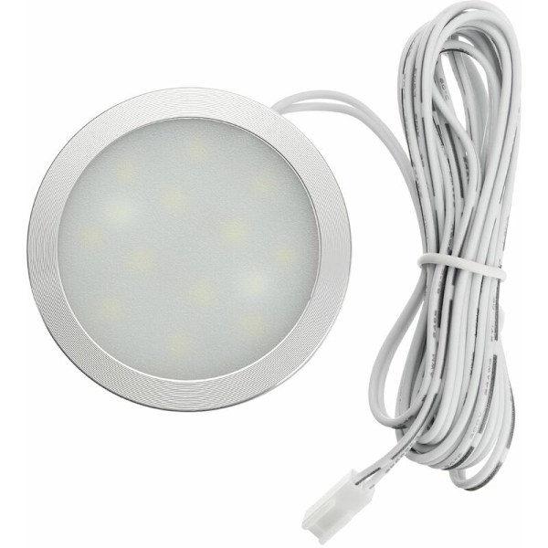 12V 2,5W LED-spotlight Inredningslampor för Transporter Van Båt Husbil (Vit, 1 st), för läsning, belysning