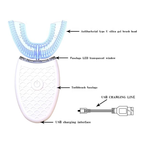 Electric Toothbrush 360° Automatic Ultrasonic Toothbrush-FA-
