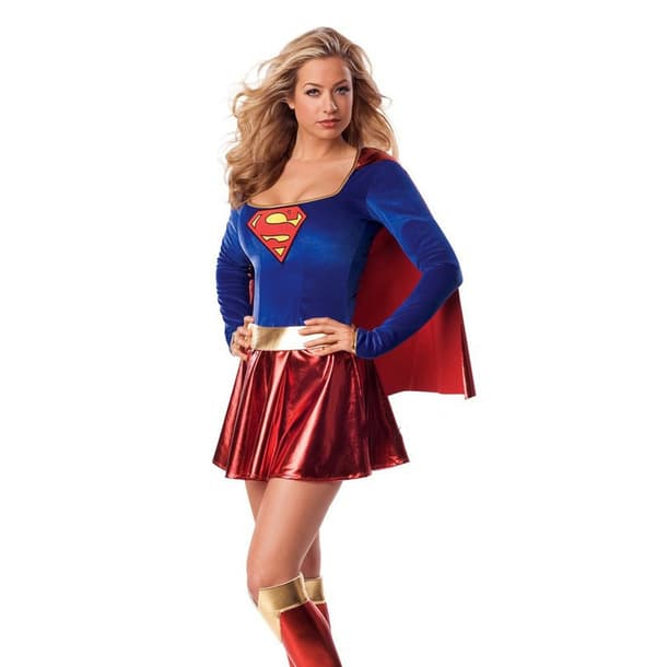Supergirl-klänning för TV-program för kvinnor-FA- M