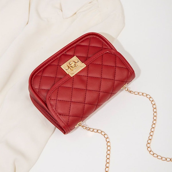 Kvinnors Messenger Bag Kvinnlig Axelväska RÖD Red