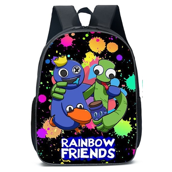 Rainbow Friends -reppu, koululaukut, matkalaukut - Ruskea brown