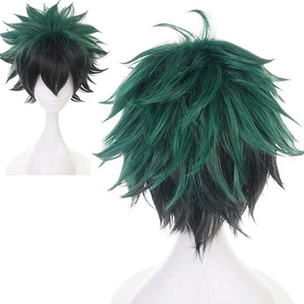 Cosplay-paryk Anime My Hero Academia Deku Izuku Midoriya Grøn Kort (YJD)