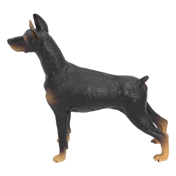Svart Doberman Modell Leksaker Söta Simulering Djur Figur Barn Tidig Utbildning Leksak Svart