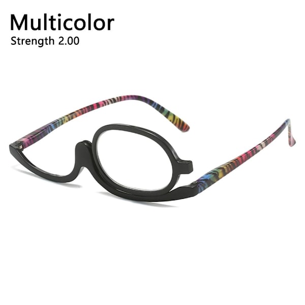Pyörivät meikki-lukulaset Taitettavat silmälasit MULTICOLOR Multicolo Strength 2.00-Strength 2.00 Multicolor