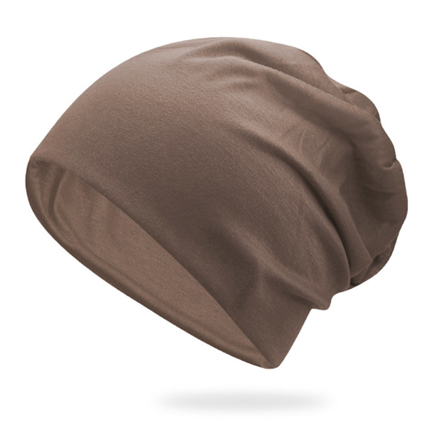 Kvinde Mænd Smart Hue Tynd Hip-hop Blød Stræk Slouchy Skull Cap Ny khaki