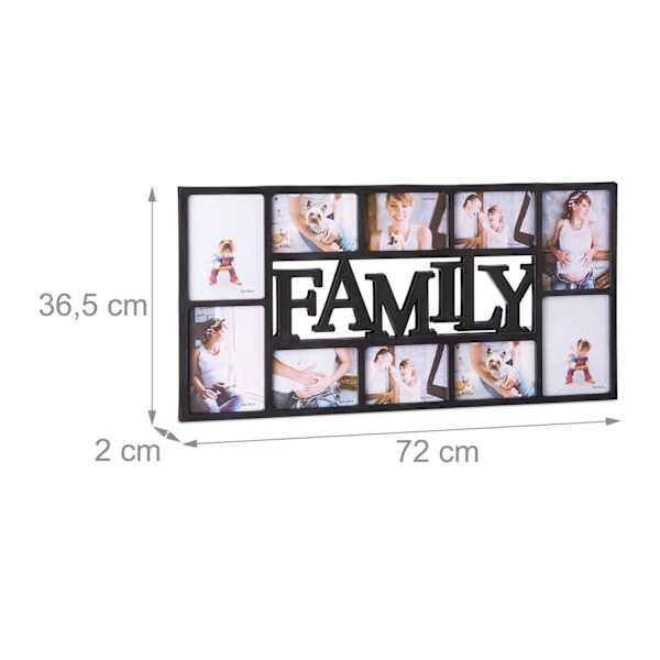 Fotoramme familie til 10 billeder 1200